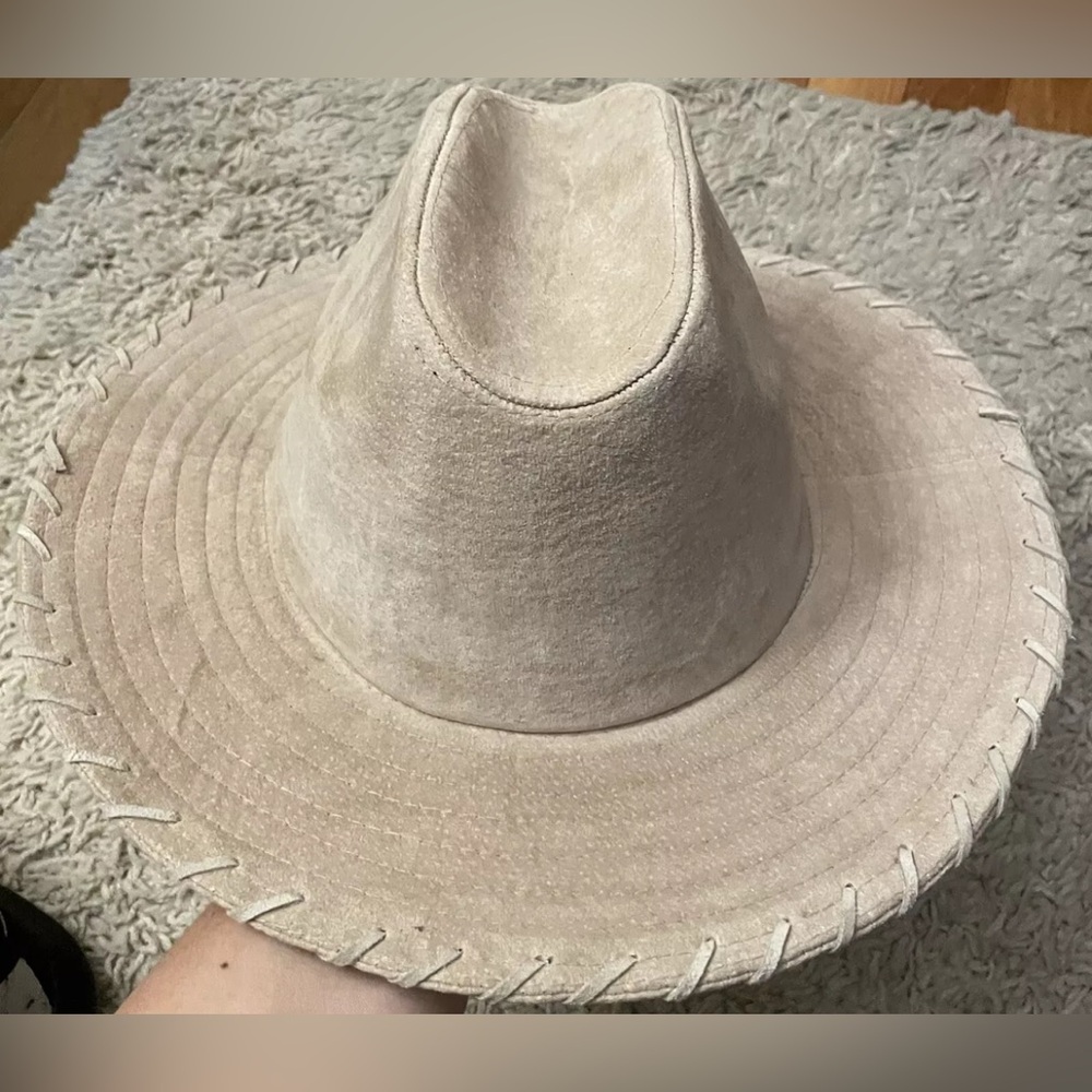 Source Unknown Beige Western Felt Hat